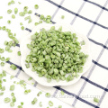 Dehydrated freeze-dried green pea cubes